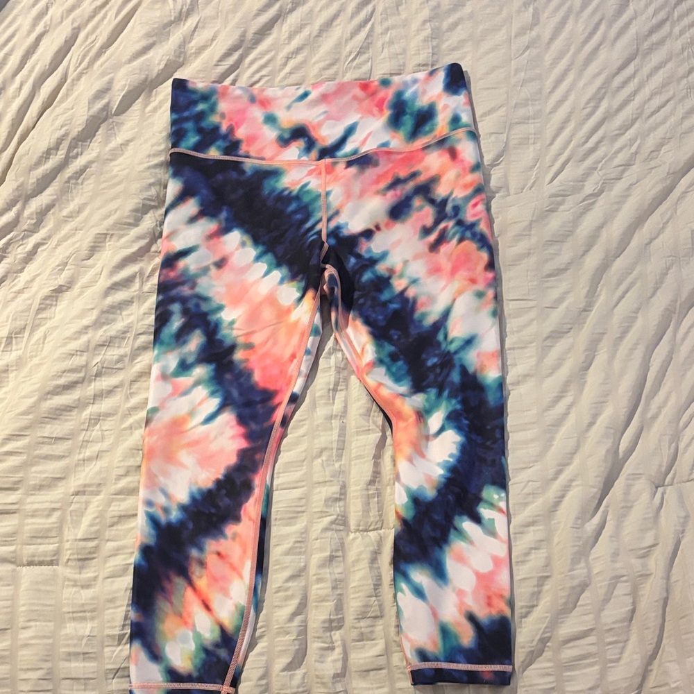 Athleta Multicolor Tie-Dye Leggings